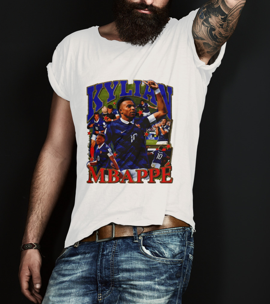 Kylian Mbappe France National Team Star Player Highlights Number 10 T-Shirt