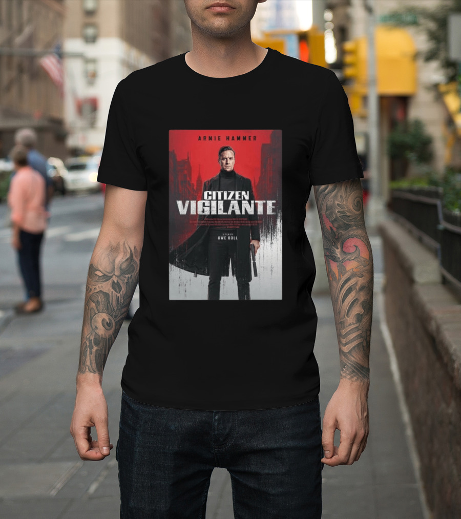 Armie Hammer Citizen Vigilante Film By Uwe Boll T-Shirt