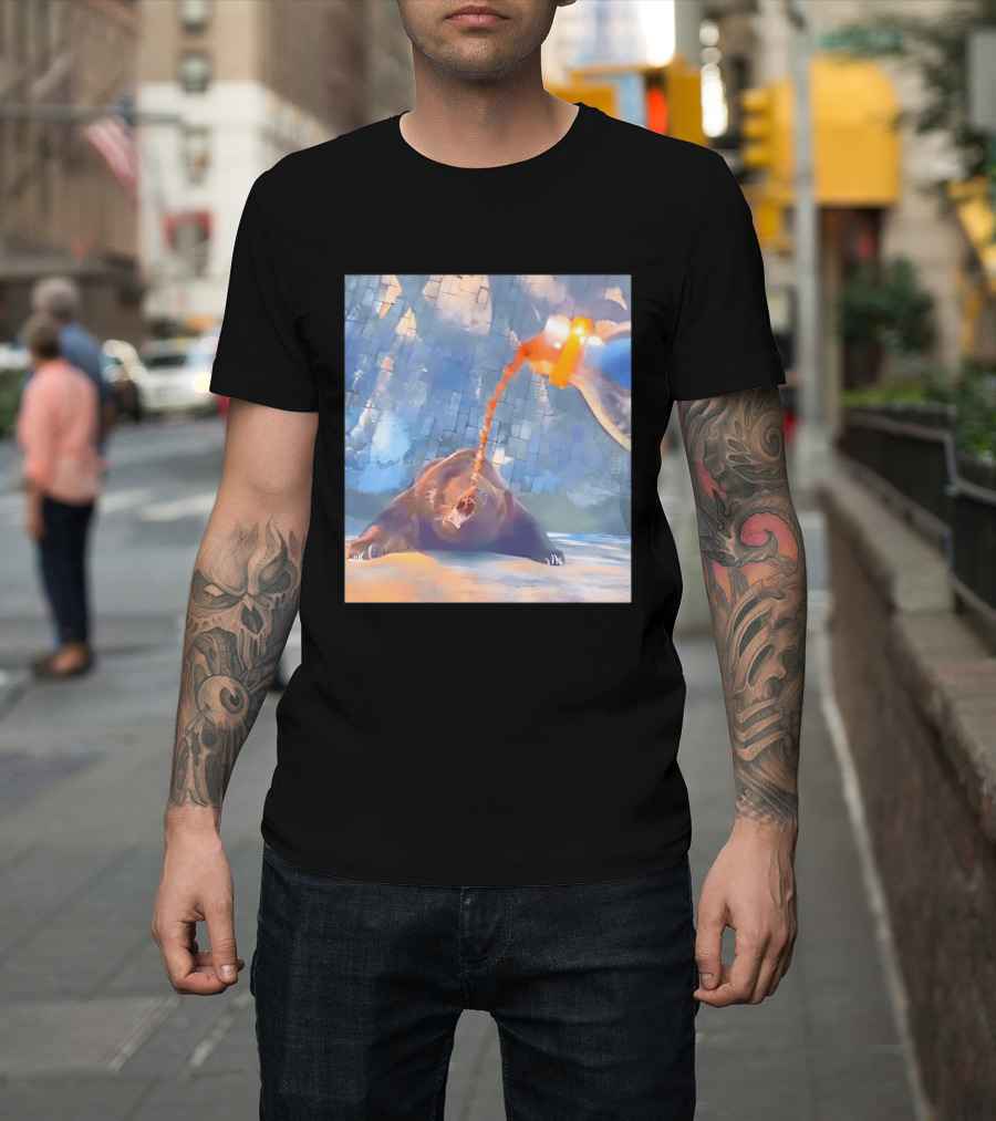 Bear Cola Bottle Wildlife Nature Animal Beverage Refreshment Zoo T-Shirt