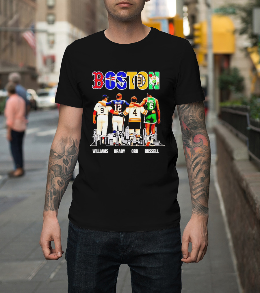 Boston Williams Brady Orr Russell Sports Legends T-Shirt