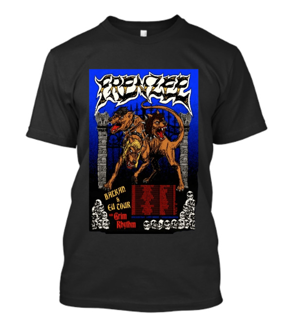 Frenzee Balkan And EU Tour 2026 With Grim Rhythm T-Shirt