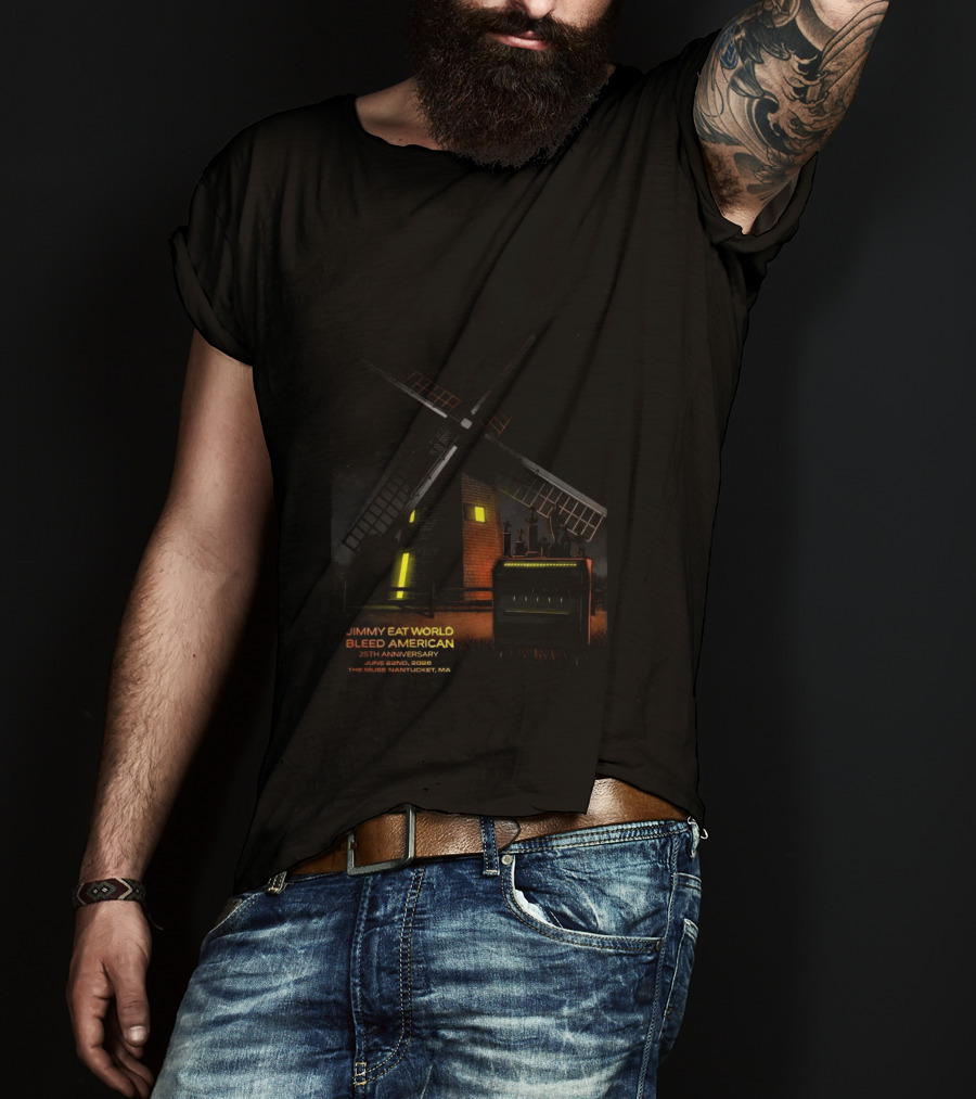 Jimmy Eat World Bleed American 25th Anniversary June 22 2026 The Muse Nantucket MA T-Shirt