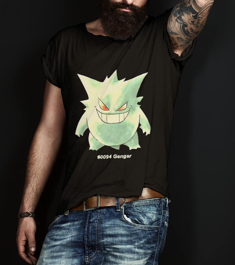 Gengar Pokemon 0094 Shadow Pokemon Ghost Type T-Shirt