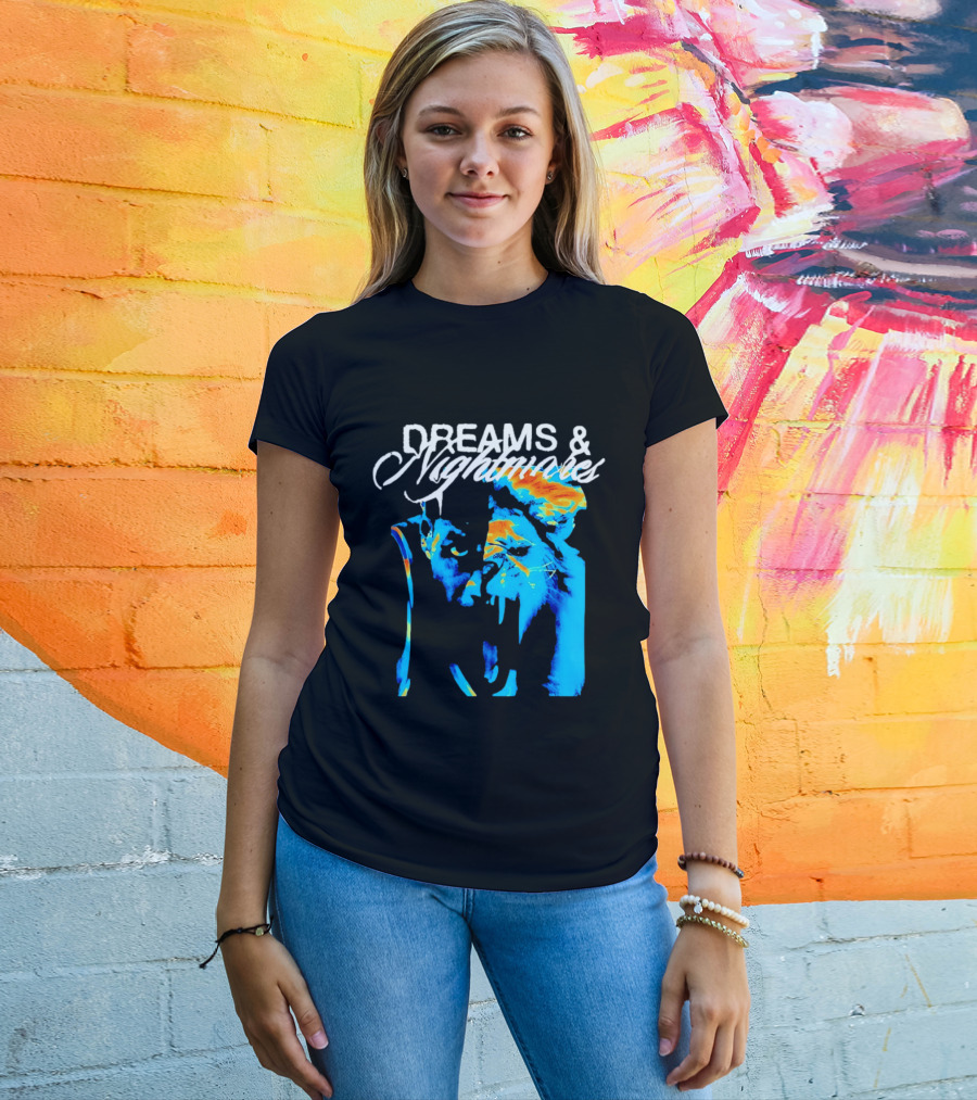 LeBron James Los Angeles Lakers Dreams Nightmares Watercolor Artistry T-Shirt