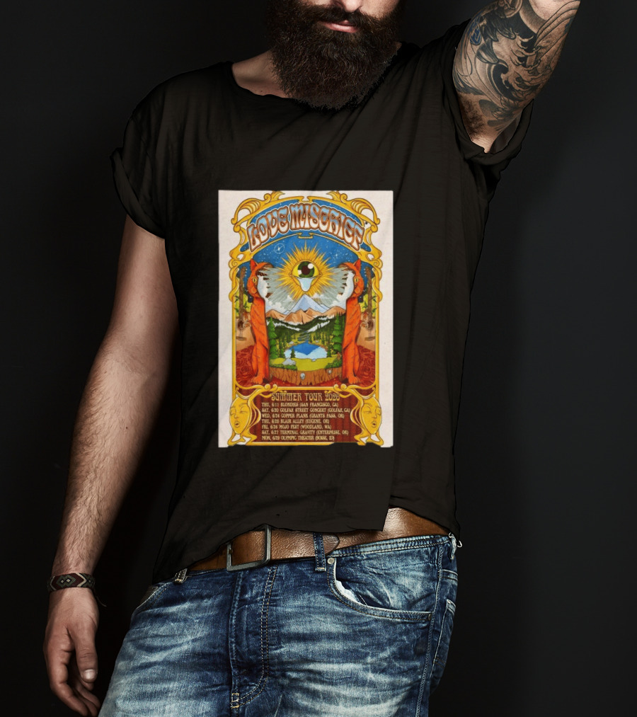 Love Mischief Summer Tour 2026 Dates And Venues Psychedelic T-Shirt