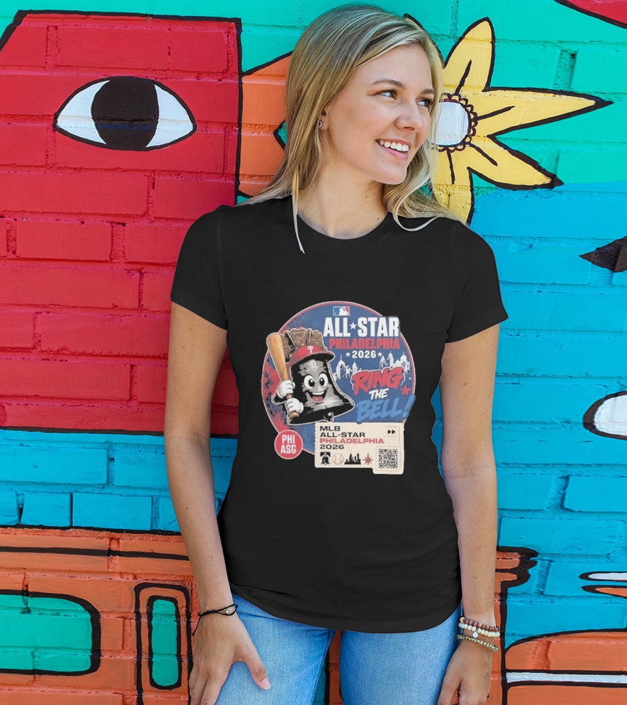 Philadelphia MLB All Star Game 2026 Ring The Bell Liberty Bell Baseball T-Shirt