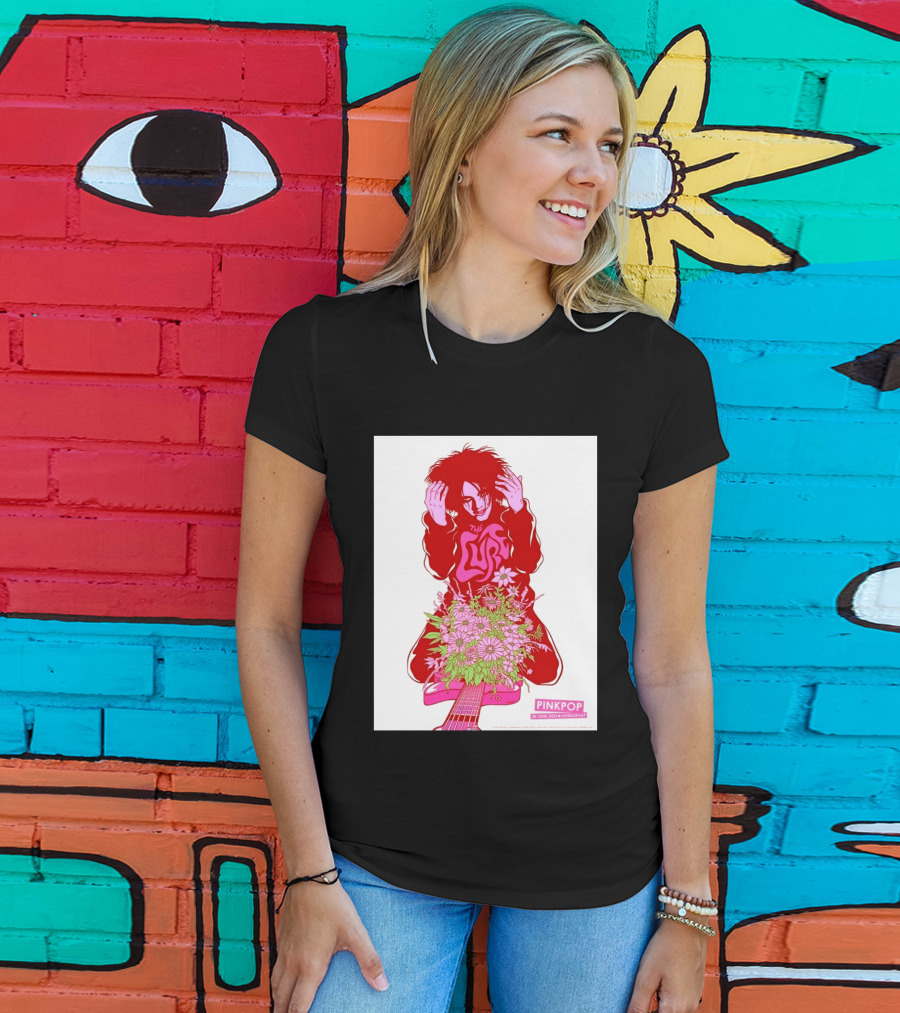 The Cure Pinkpop Festival Landgraaf Netherlands 20 June 2026 Exclusive Flowers And Guitar T-Shirt