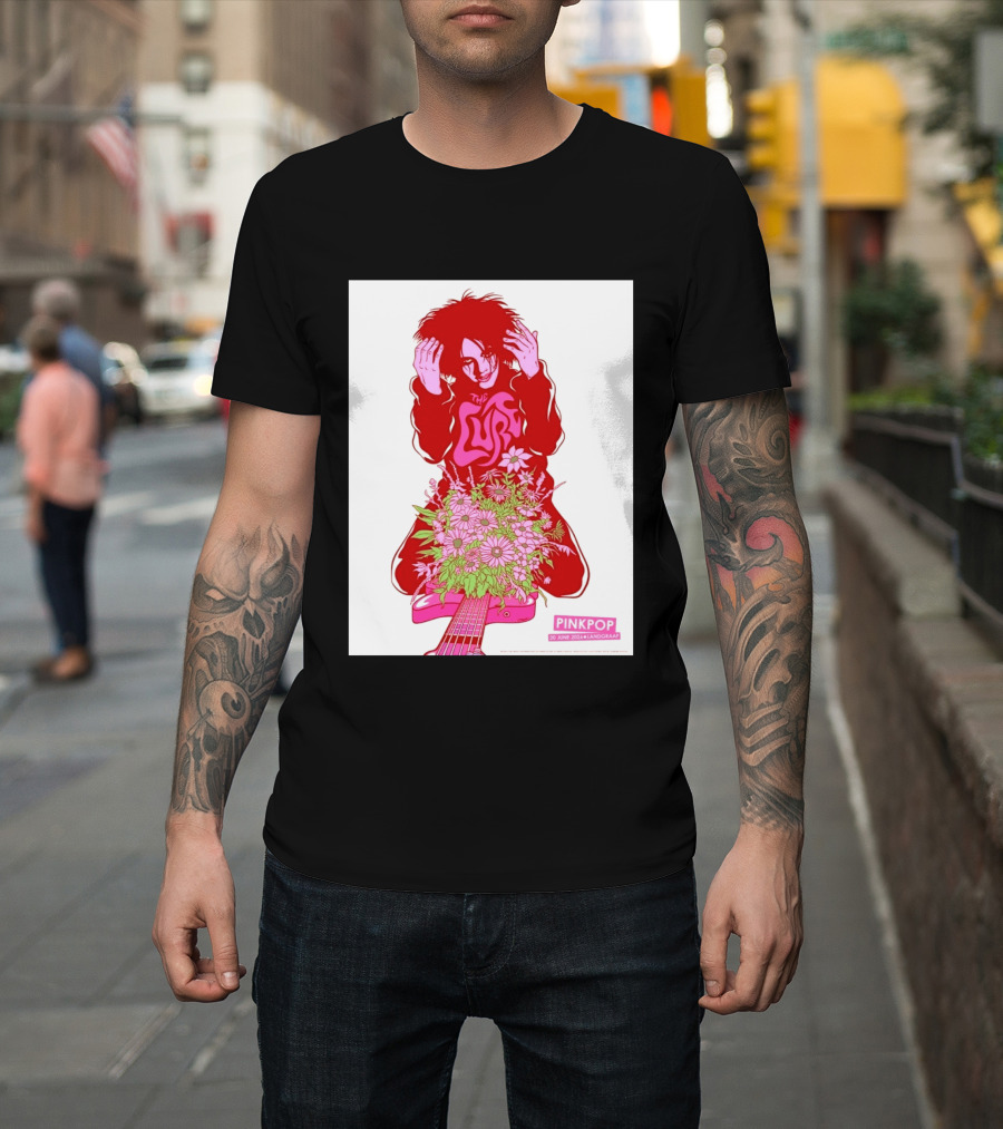 The Cure Pinkpop Festival Landgraaf Netherlands 20 June 2026 Exclusive Flowers And Guitar T-Shirt