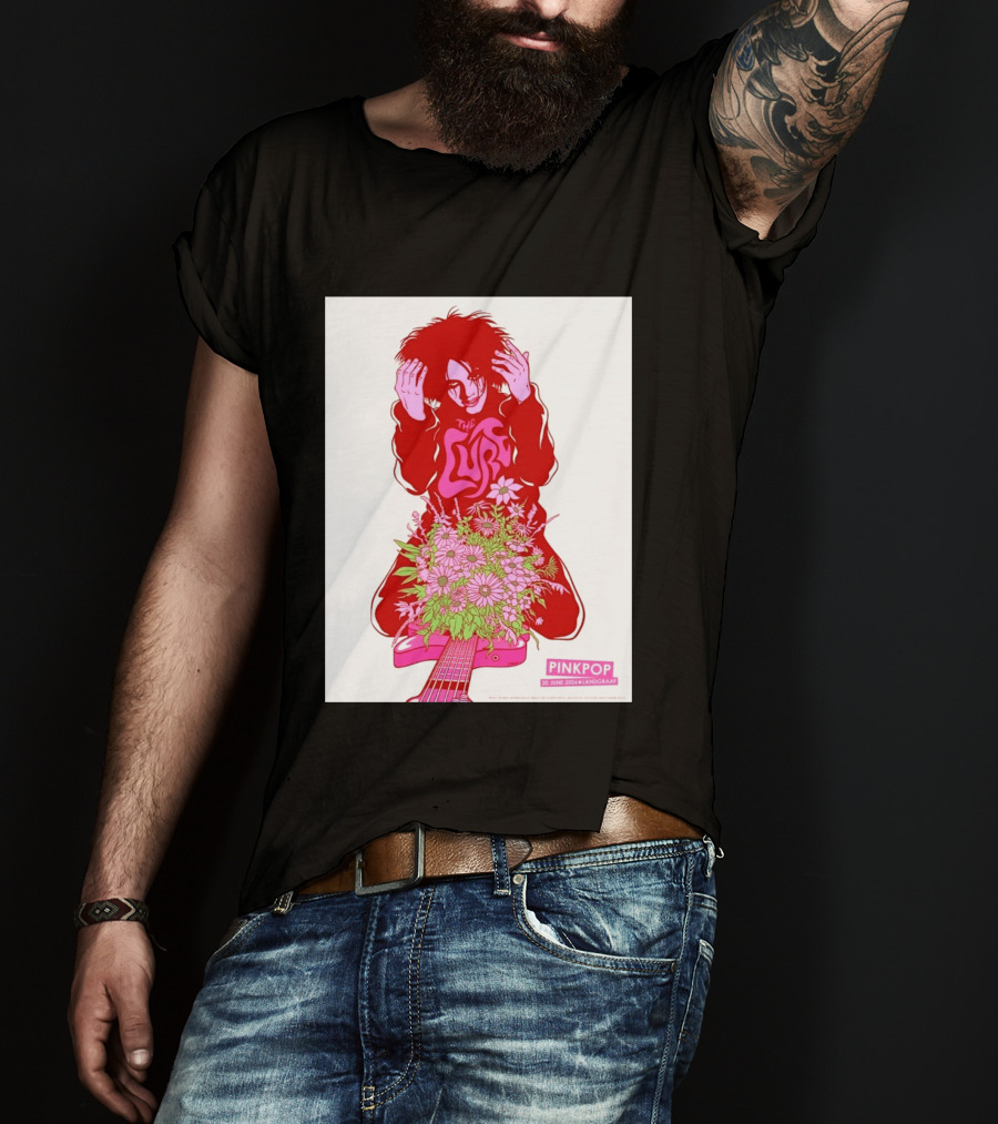The Cure Pinkpop Festival Landgraaf Netherlands 20 June 2026 Exclusive Flowers And Guitar T-Shirt