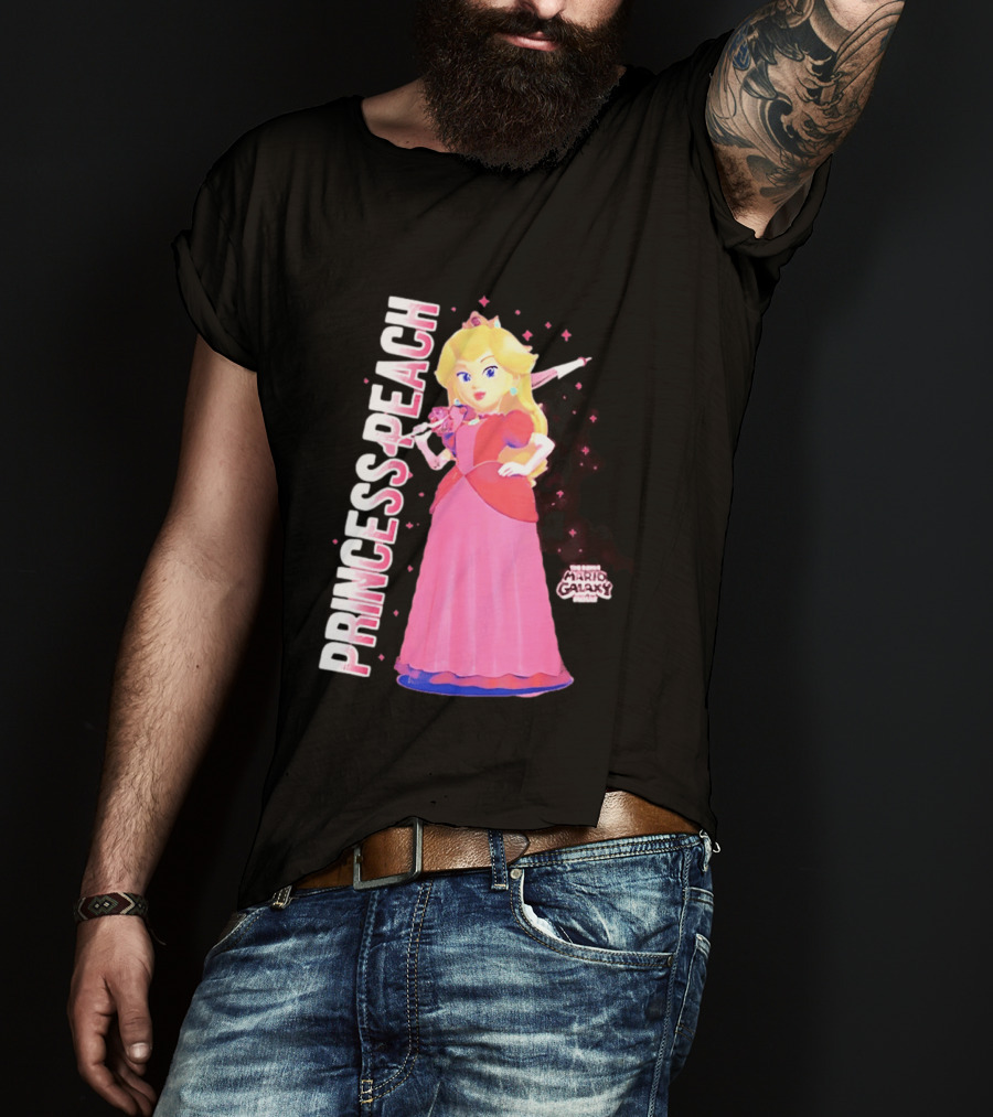 Super Mario Galaxy Movie Princess Peach Colorful Adventure T-Shirt