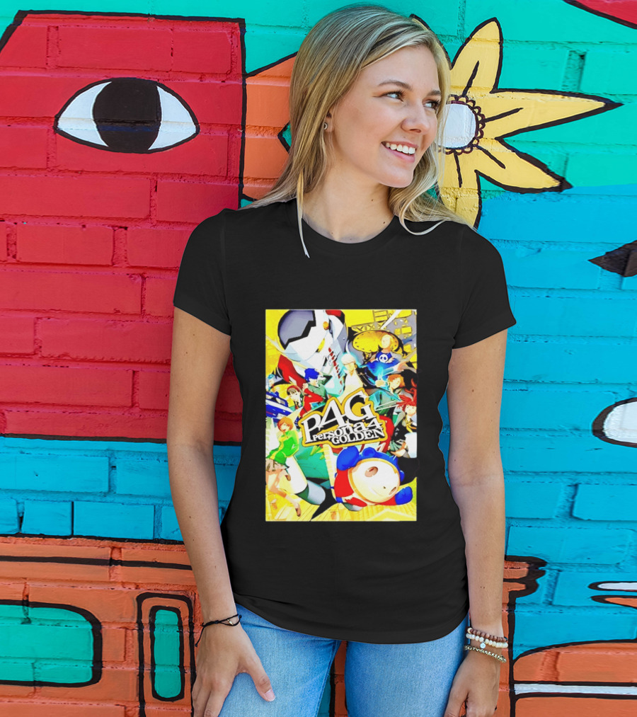 Persona 4 Golden P4G Main Cast Izanagi Teddie Kanji Naoto Chie Yosuke Yukiko Margaret T-Shirt