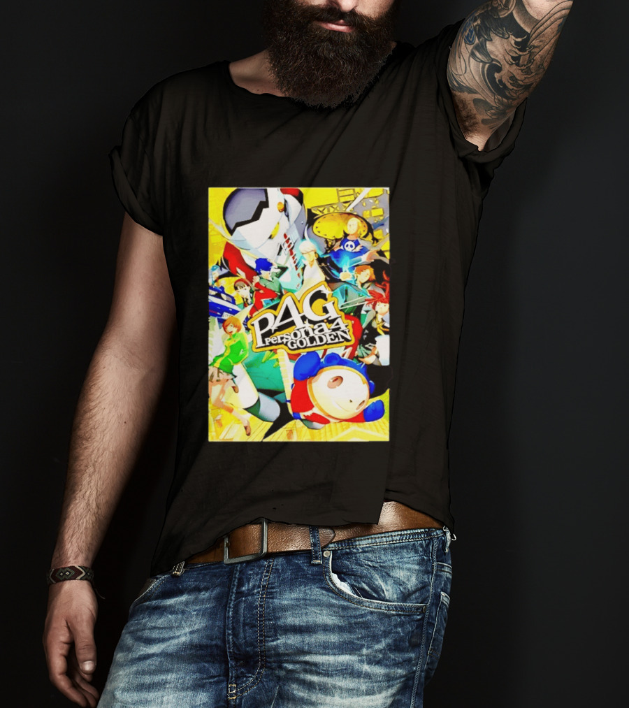 Persona 4 Golden P4G Main Cast Izanagi Teddie Kanji Naoto Chie Yosuke Yukiko Margaret T-Shirt