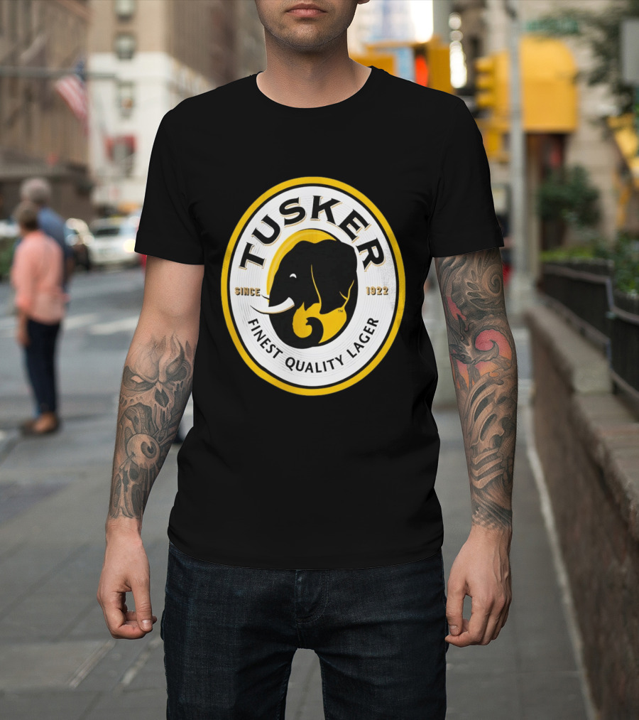 Tusker Elephant Finest Quality Lager Since 1922 T-Shirt