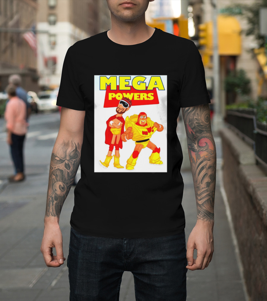 Randy Macho Man Savage Buzz Lightyear Hulk Hogan Toy Story WWE Mega Powers T-Shirt