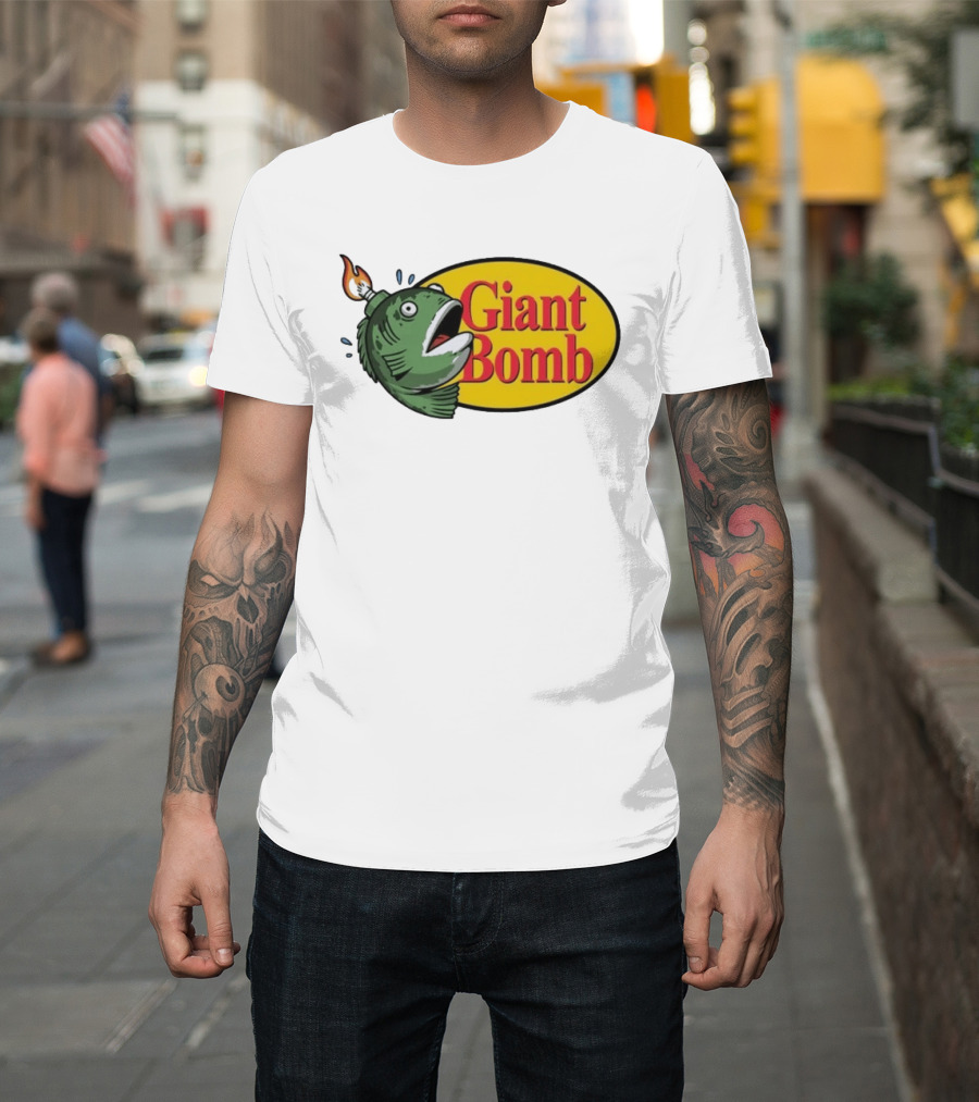 Giant Bomb Fish With Explosive Head T-Shirt