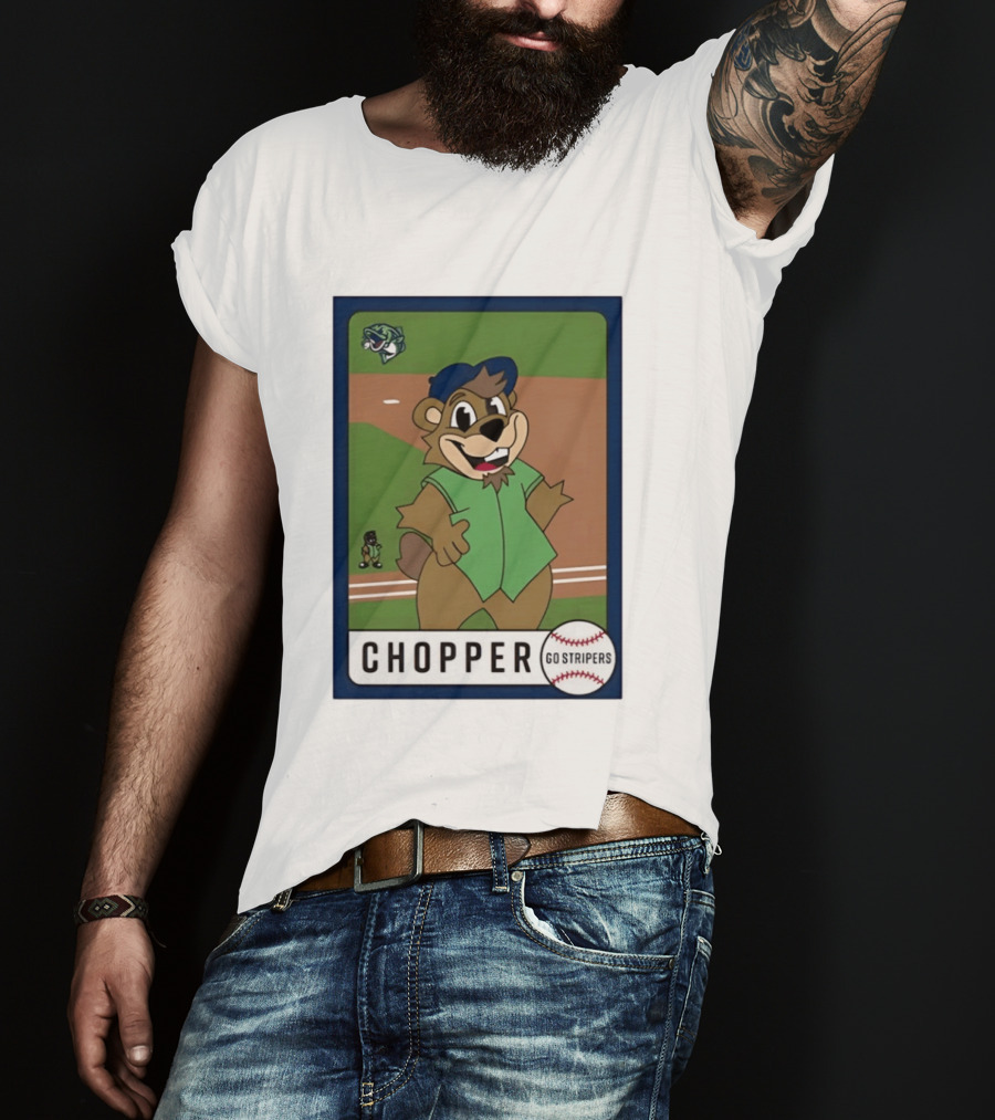 Chopper Gwinnett Stripers Baseball Card Go Stripers T-Shirt