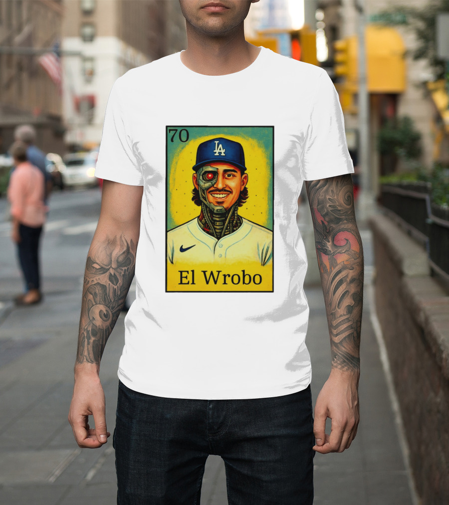 El Wrobo 70 Evan Phillips Los Angeles Dodgers T-Shirt