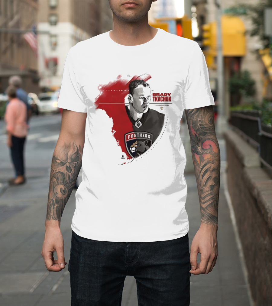Florida Panthers Brady Tkachuk Portrait State Of Florida T-Shirt