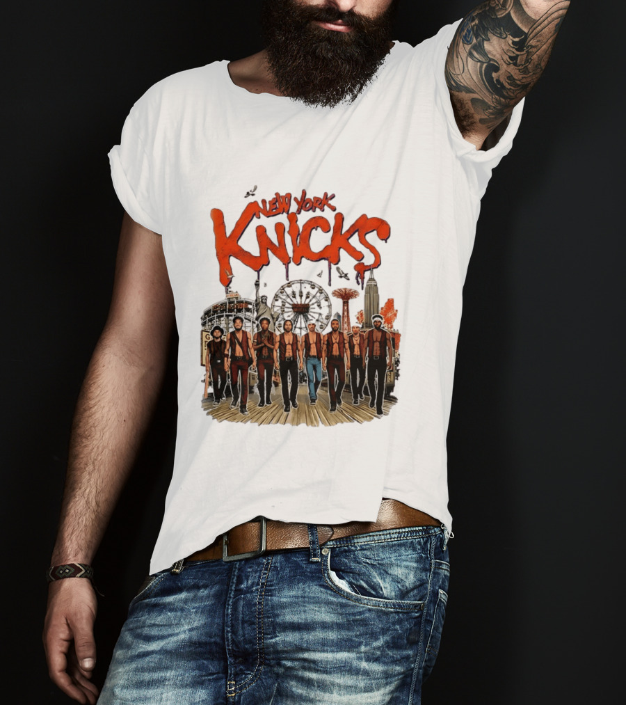 New York Knicks The Warriors Coney Island Gang Ferris Wheel Empire State Building T-Shirt