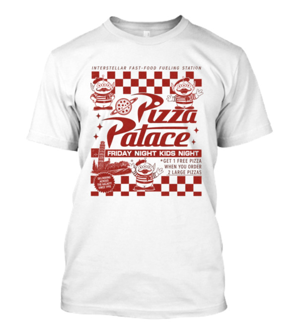 Pizza Palace Skeeball Fast Food Arcade Person Get 1 Free Pizza T-Shirt