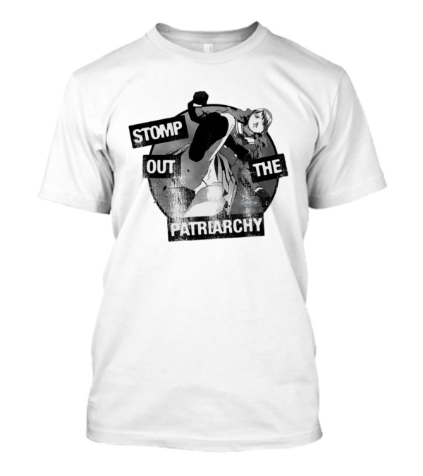 Stomp Out The Patriarchy Empowerment Manga Style Influence T-Shirt