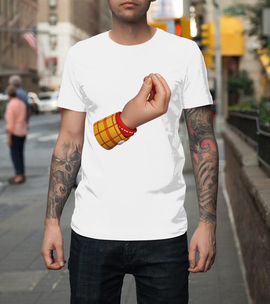 Woody's Italian Hand Gesture Pixar Character Sleeve T-Shirt