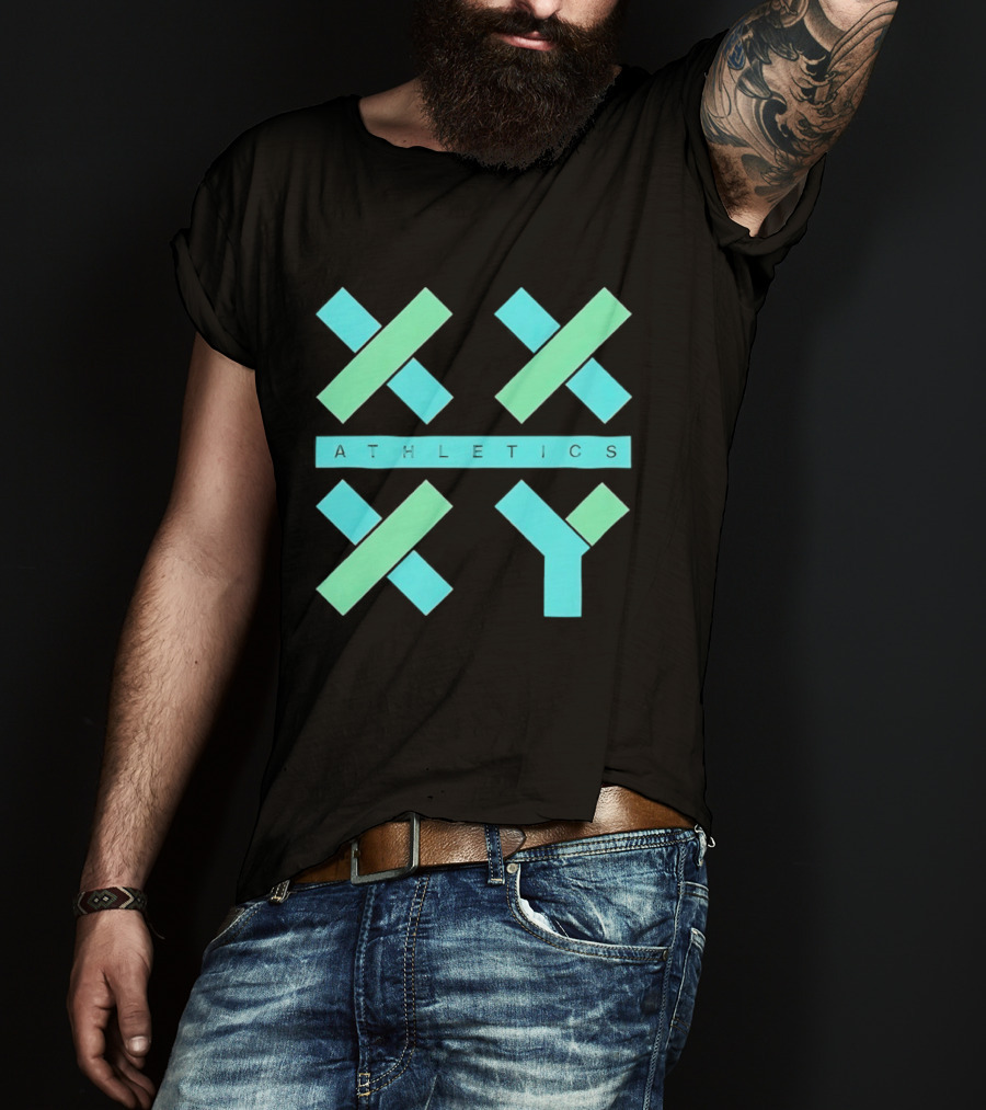 Athletics X Y Geometric Shapes Sports Abstract T-Shirt