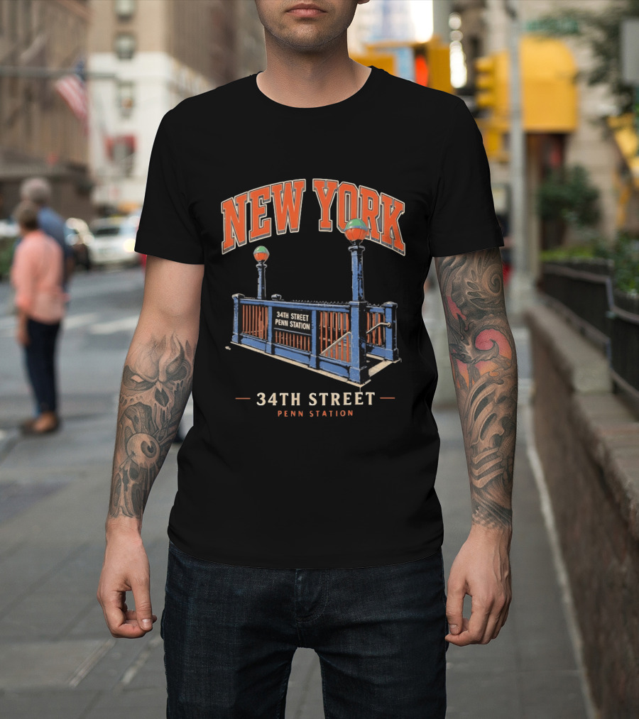 New York 34th Street Penn Station Subway Entrance T-Shirt