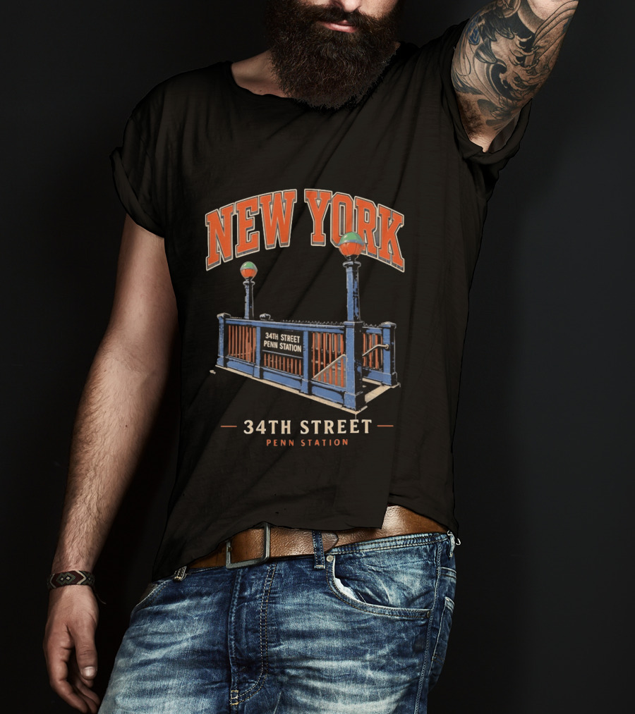 New York 34th Street Penn Station Subway Entrance T-Shirt