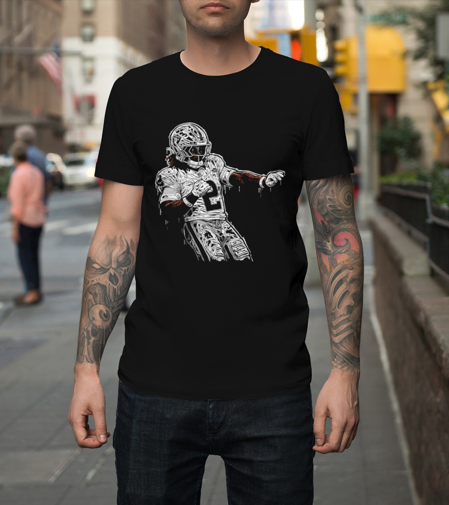 Gardner Minshew Las Vegas Raiders Drip 2 Football Player In Action T-Shirt