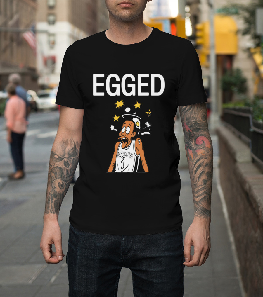 Victor Wembanyama Egged Cartoon Meme San Antonio Spurs Number 1 T-Shirt