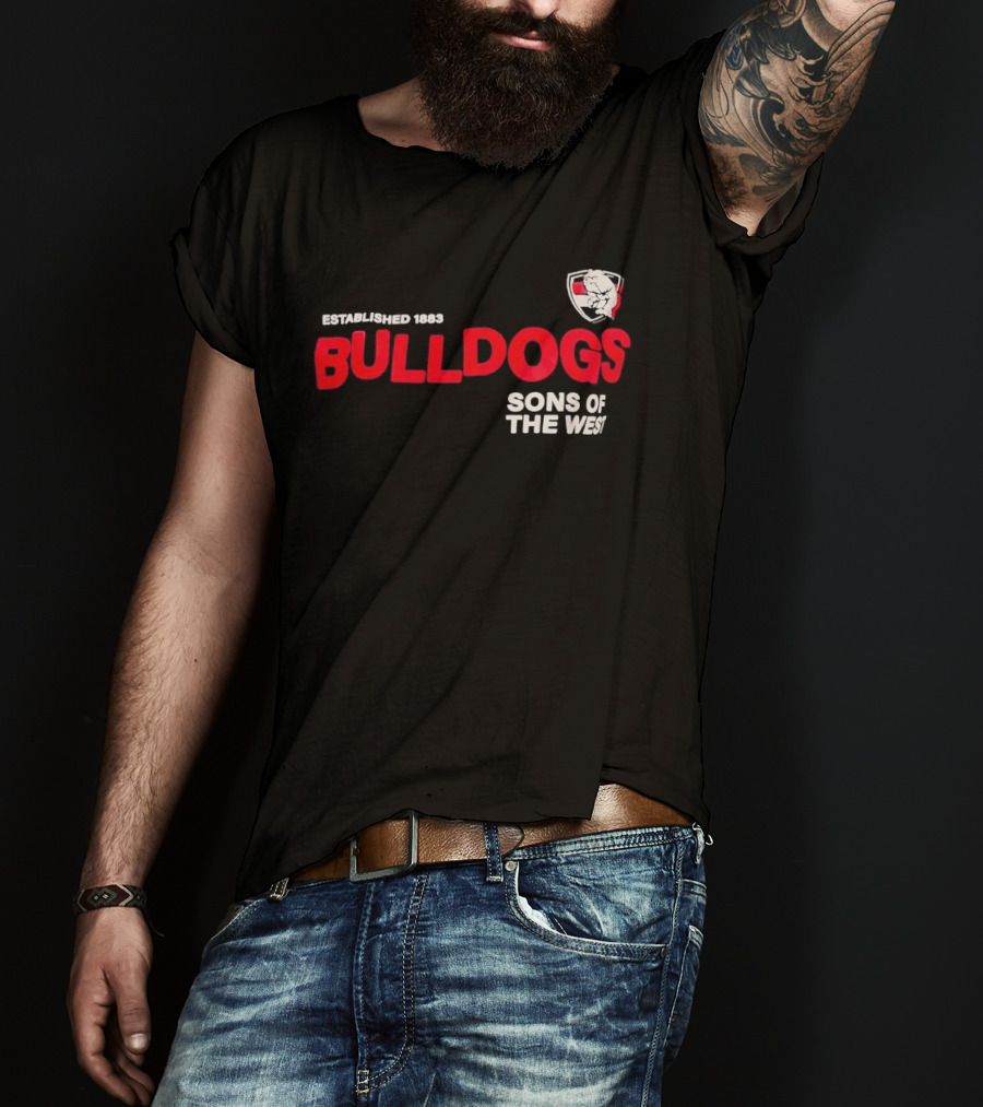 Western Bulldogs Established 1883 Sons Of The West T-Shirt