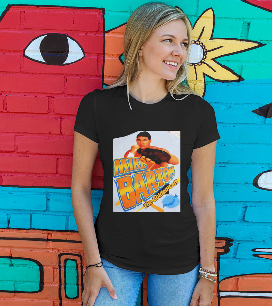 Mike Barton The Golden Left Boxer Retro Sports T-Shirt