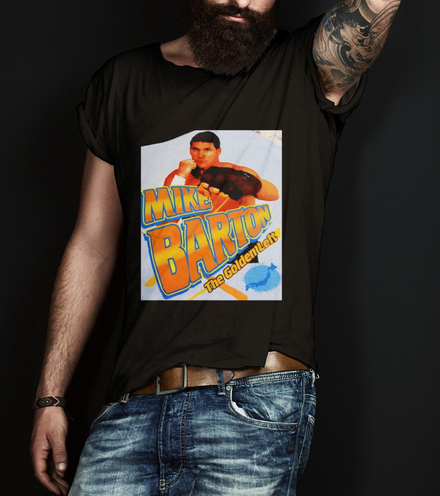 Mike Barton The Golden Left Boxer Retro Sports T-Shirt