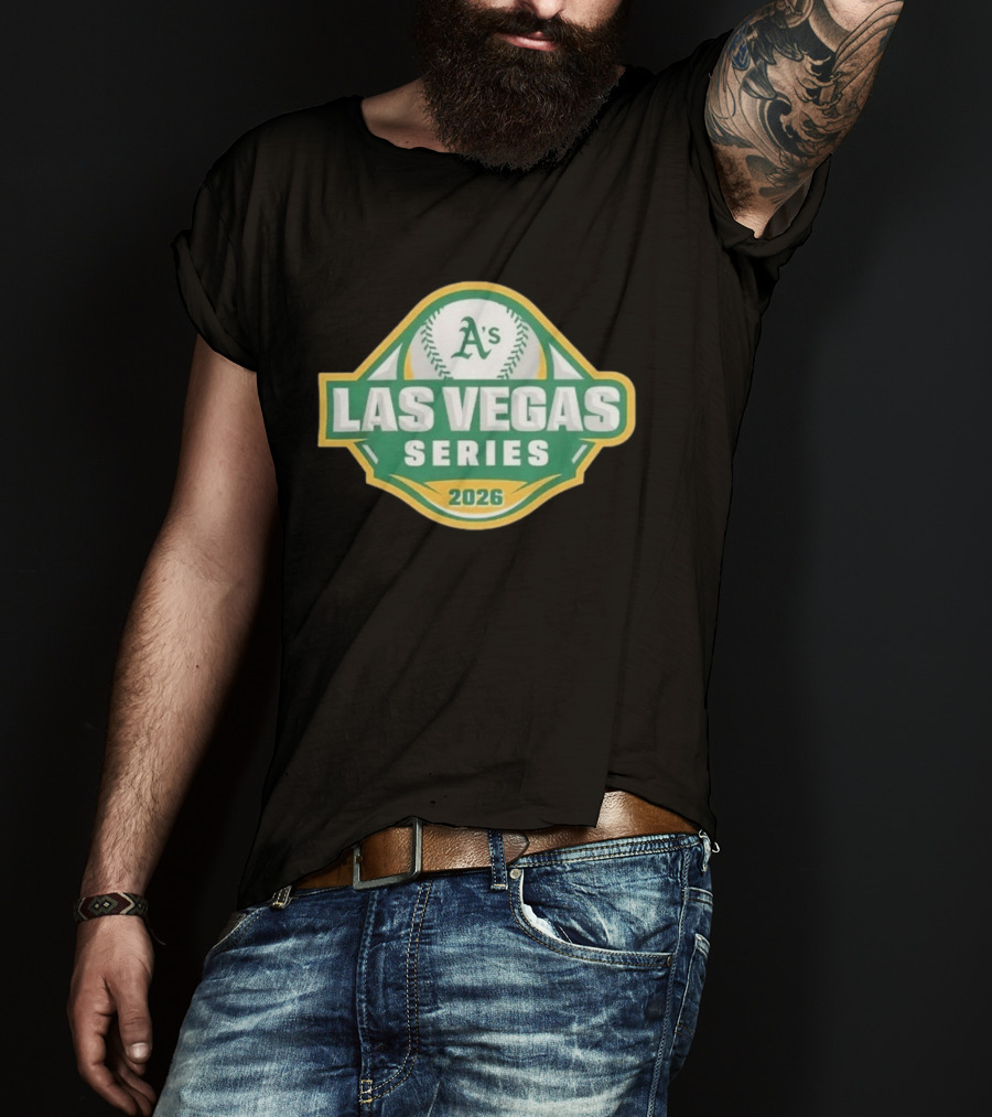 Oakland Athletics A's Las Vegas Series 2026 Green MLB Baseball T-Shirt