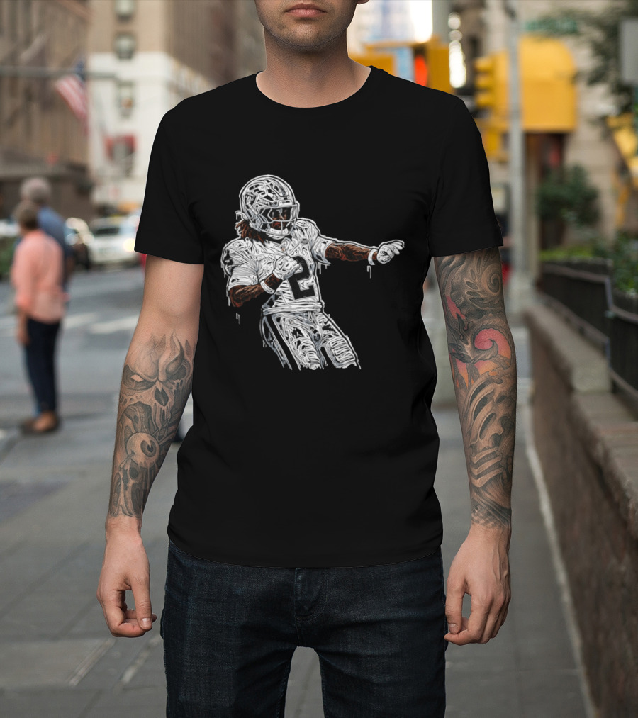 Las Vegas Raiders Ashton Jeanty 2 Football Player T-Shirt