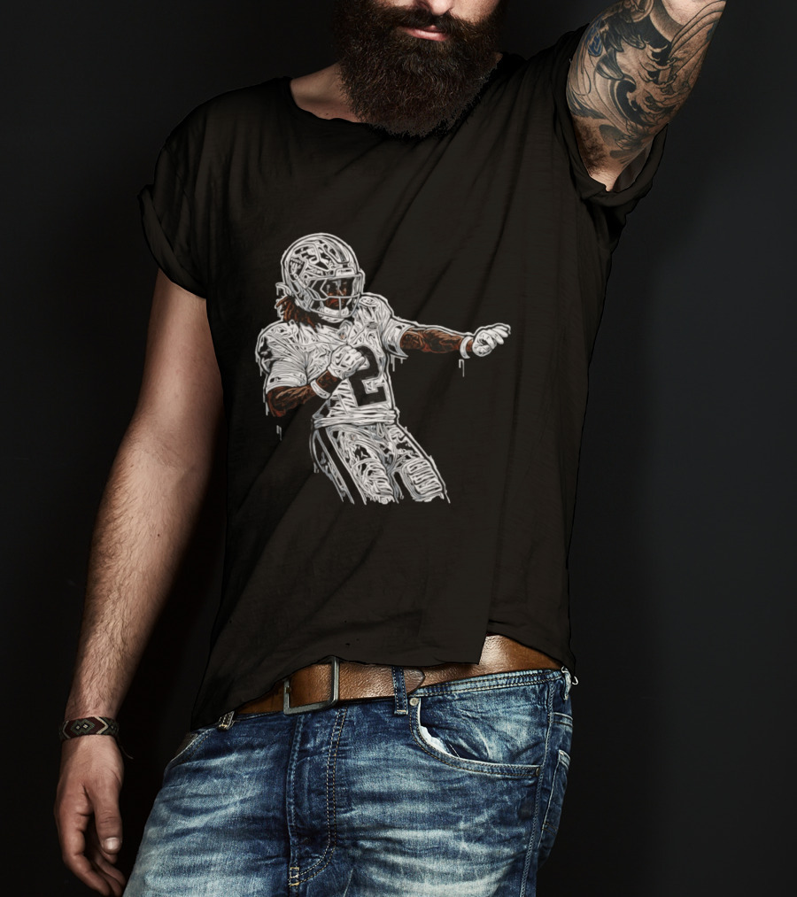 Las Vegas Raiders Ashton Jeanty 2 Football Player T-Shirt