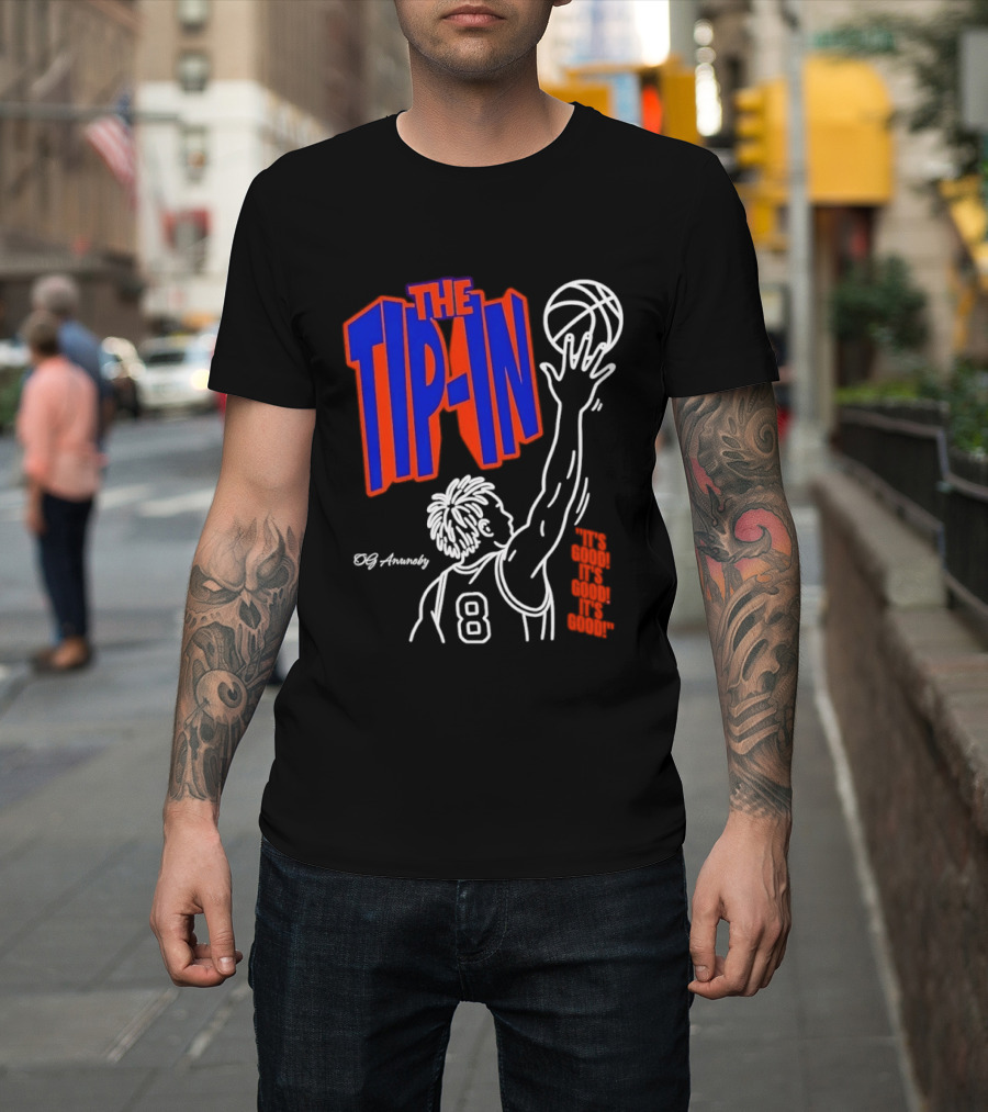 The Tip In OG Anunoby New York Knicks 2026 NBA Champs Basketball Player 8 T-Shirt