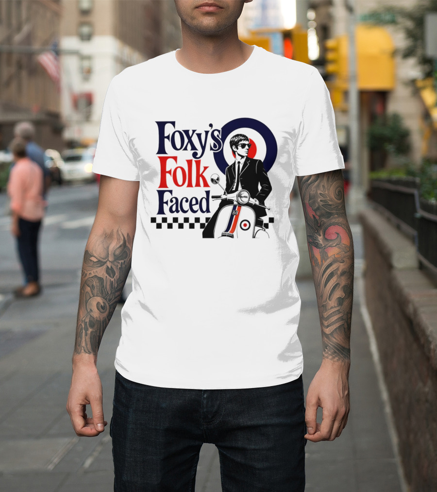 Foxy's Folk Faced Mod Scooter T-Shirt