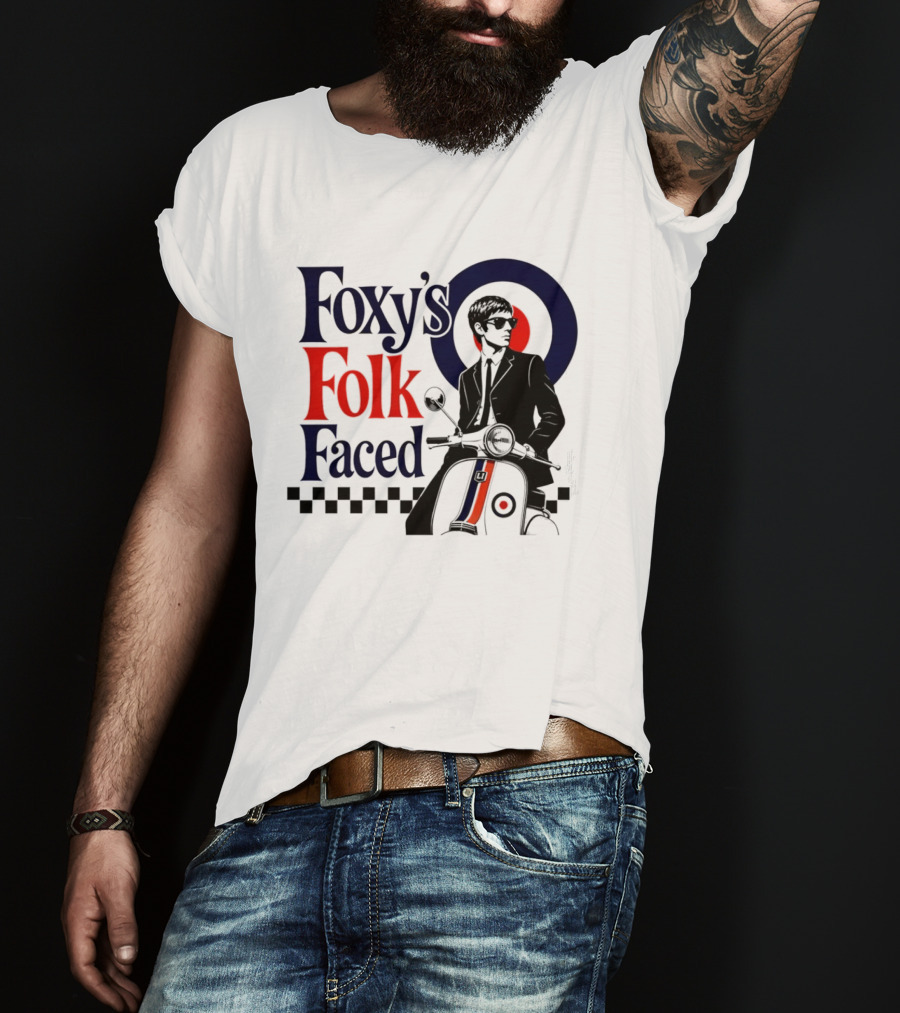 Foxy's Folk Faced Mod Scooter T-Shirt