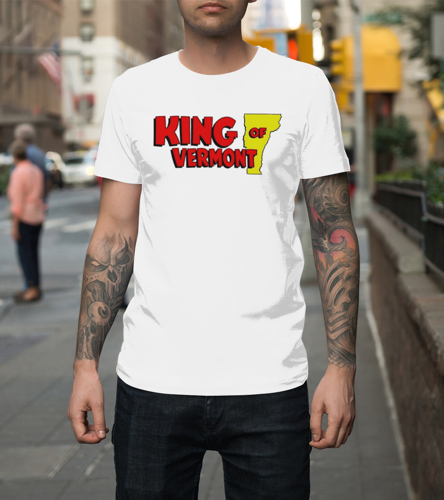 KING OF VERMONT Map T-Shirt