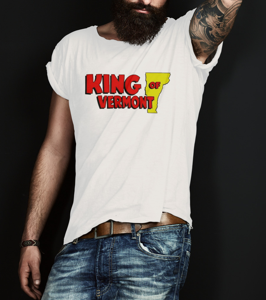 KING OF VERMONT Map T-Shirt