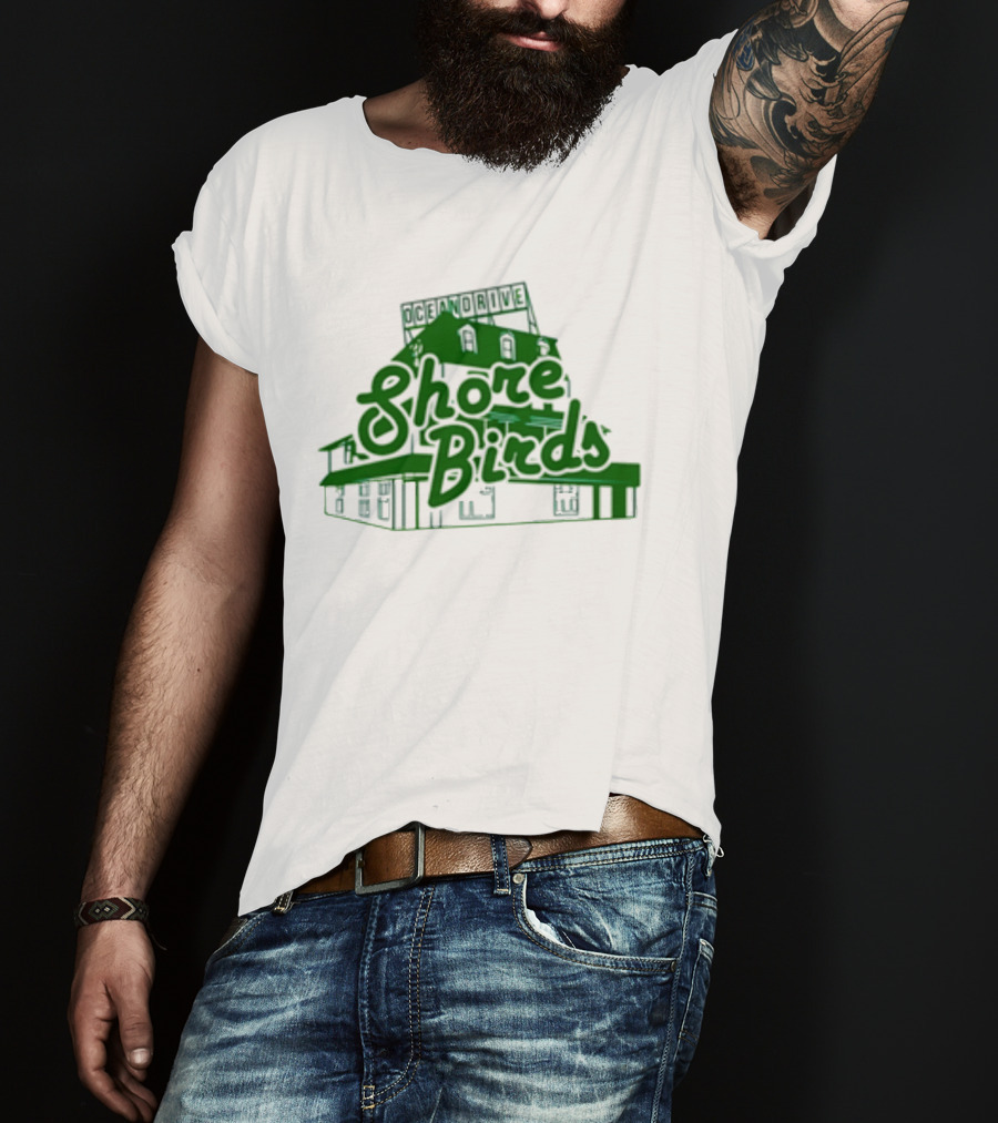 Jason Kelce Oceandrive Shore Birds Building T-Shirt