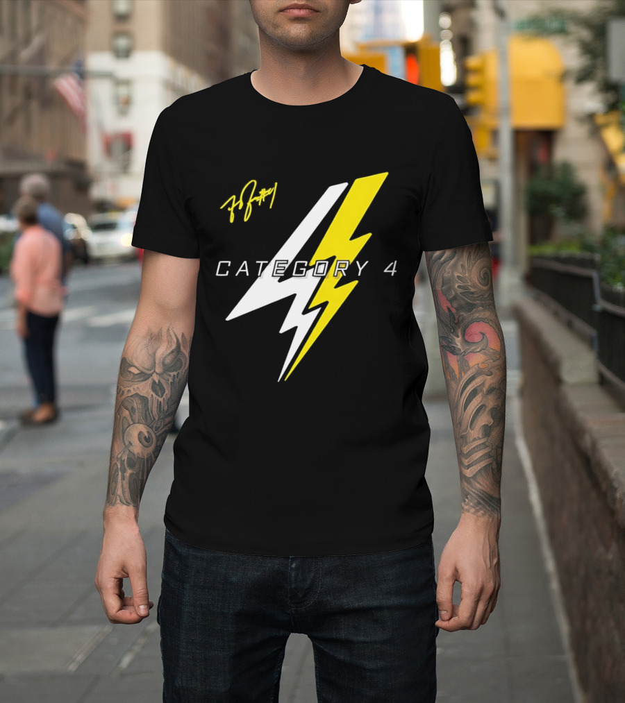 LSU Tigers Flau'jae Johnson Category 4 Lightning Bolt Signature T-Shirt