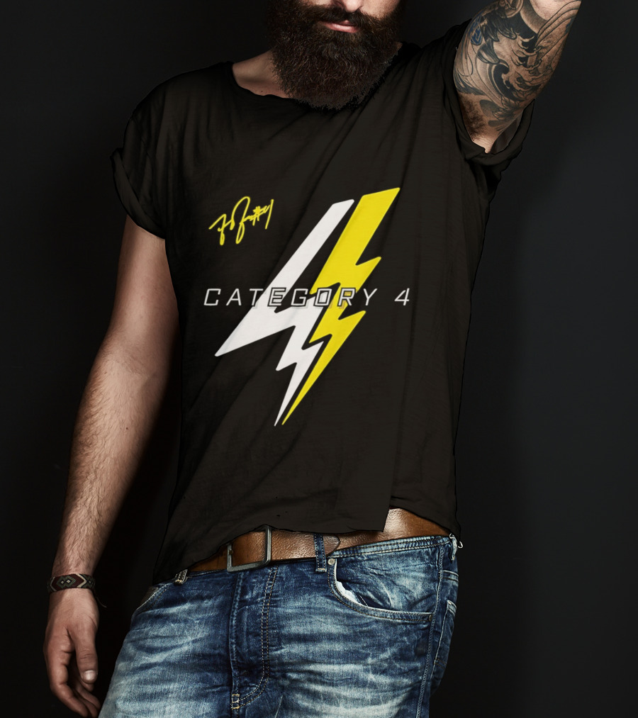LSU Tigers Flau'jae Johnson Category 4 Lightning Bolt Signature T-Shirt