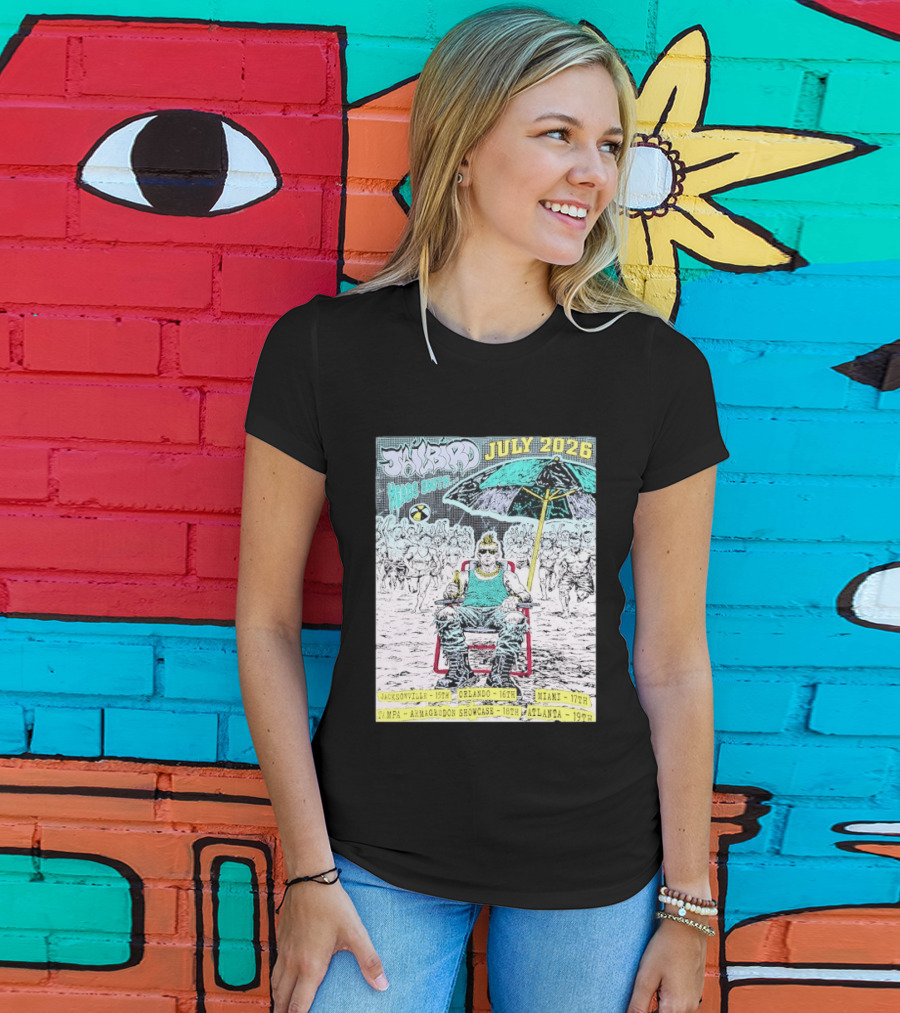 Jailbird Heads South July 2026 Tour Jacksonville Orlando Miami Tampa Atlanta T-Shirt