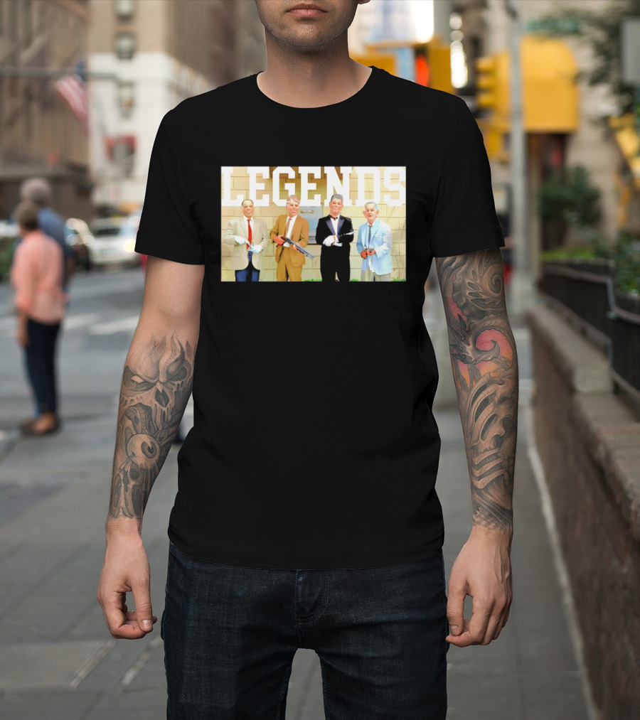 LEGENDS Ex Presidents Point Break Presidential Masks T-Shirt