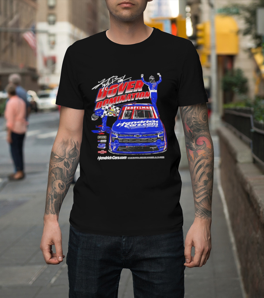 Kyle Busch Dover Domination HendrickCars.com NASCAR Craftsman Sunoco Racing T-Shirt