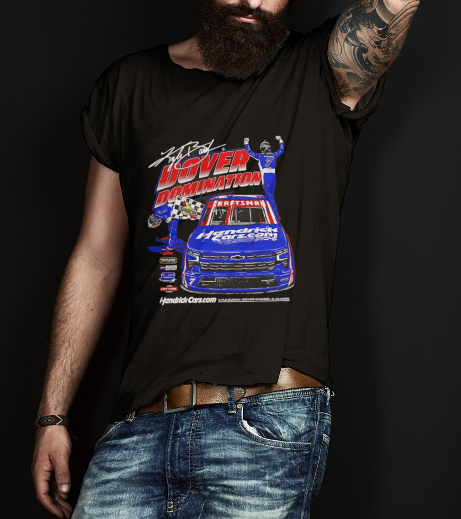 Kyle Busch Dover Domination HendrickCars.com NASCAR Craftsman Sunoco Racing T-Shirt