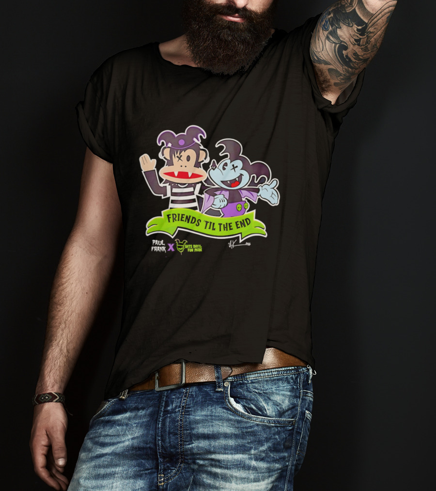 Paul Frank Bats Day Characters Friends Till The End Collaboration T-Shirt